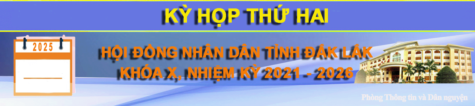 Kỳ họp thứ Hai, HĐND tỉnh Đắk Lắk